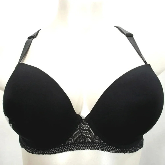 40DDD Paramour 115011 Felina Carolina Seamless‎ Bra Black NWT - Picture 3 of 7